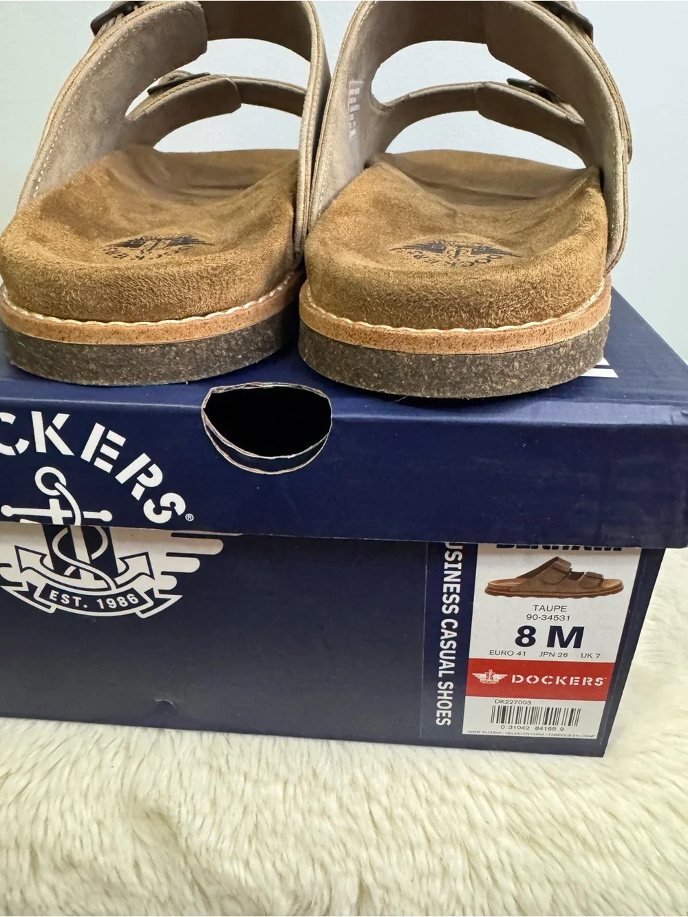 Dockers Men’s Double-Buckle Slide Sandals